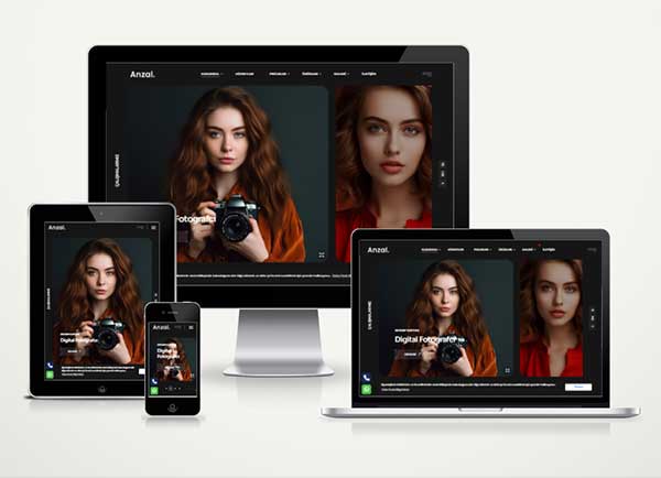 Fotoğrafçı Web Sitesi Paketi Anzal
